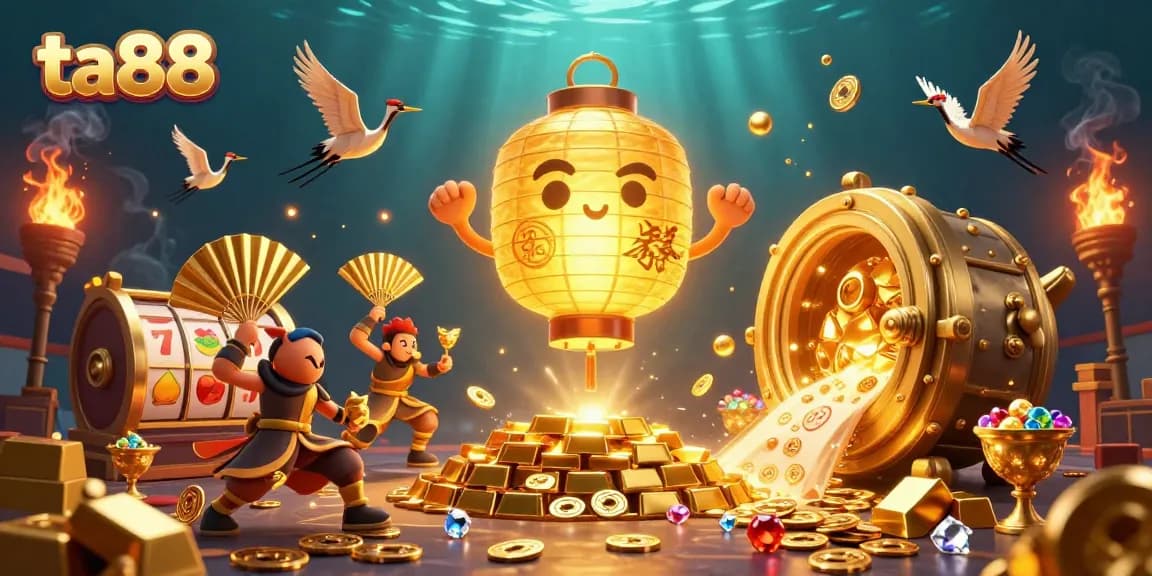 Experience thrilling gameplay at ta88 casino with vibrant slot machines and golden treasures.