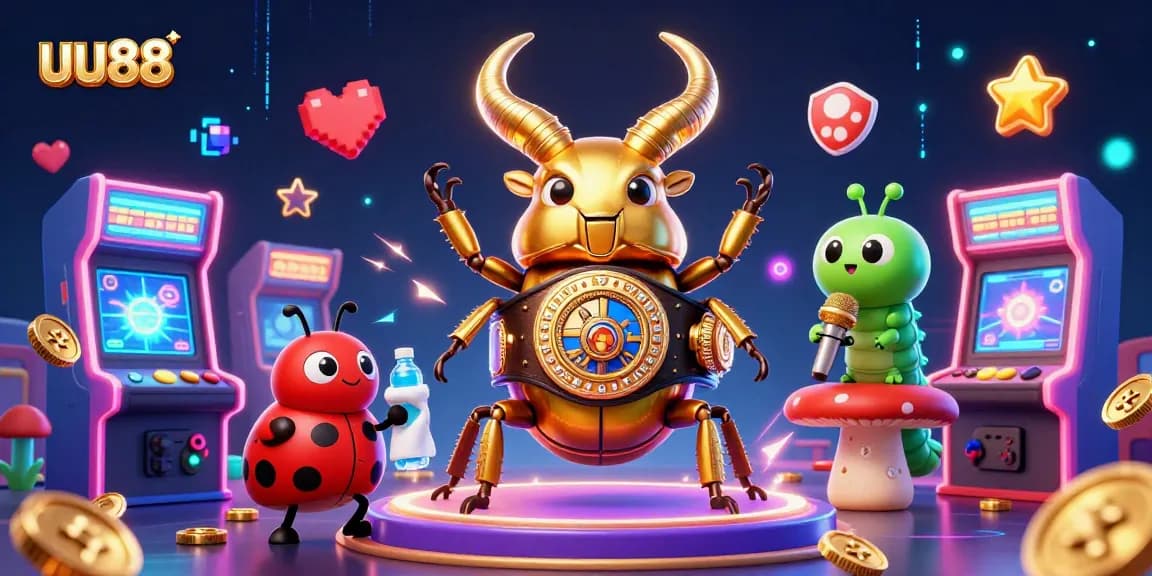 Engage with thrilling uu88 gaming action in a vibrant 3D casino scene