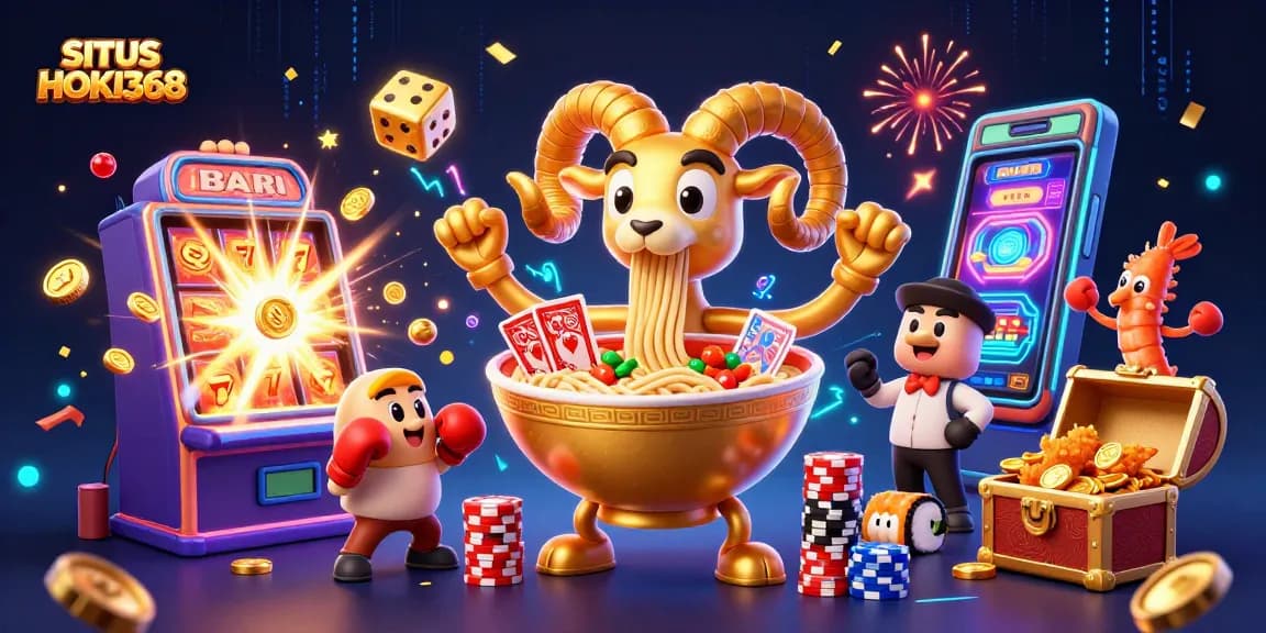 Experience the excitement of SITUS HOKI368 with dynamic gaming characters and jackpot highlights.
