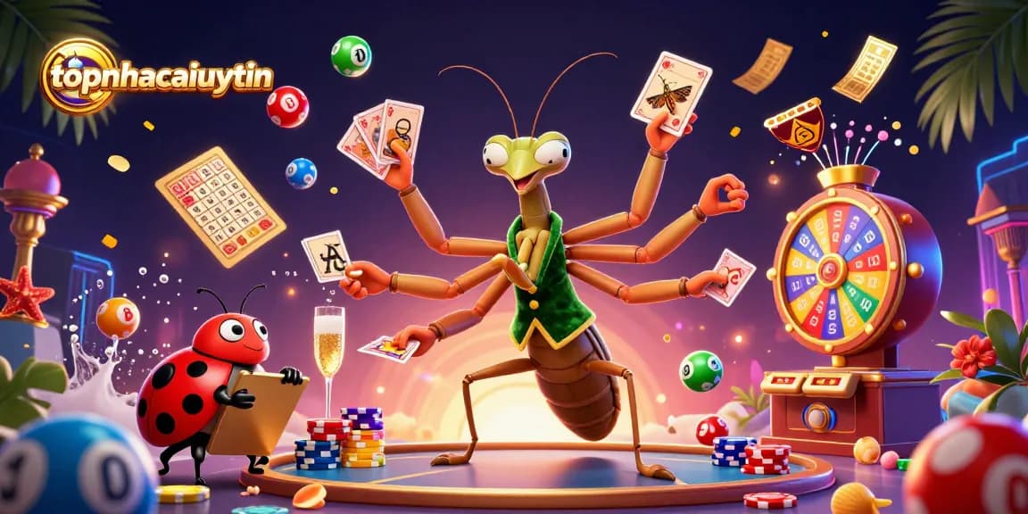 Topnhacaiuytin offers an exciting casino experience with vibrant characters, dynamic gameplay elements, and engaging lottery features.