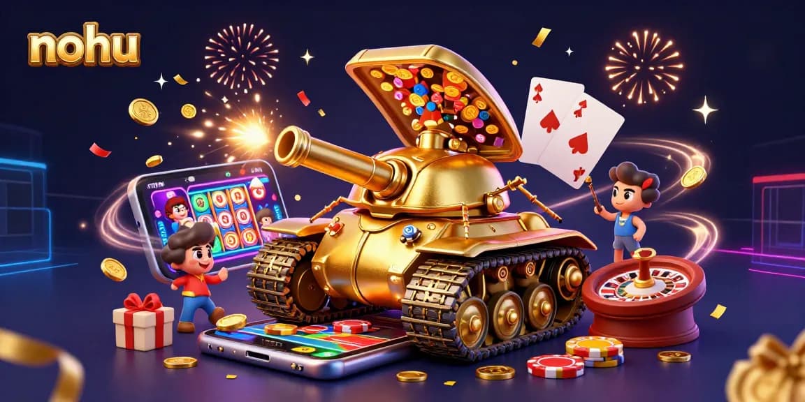 Experience the thrilling world of Nohu with a vibrant casino scene brimming with action and excitement.