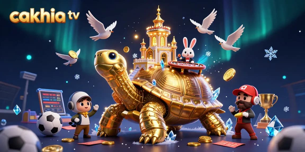 Cakhia tv delivers an exciting gaming experience with golden tortoise hosting the casino scene.