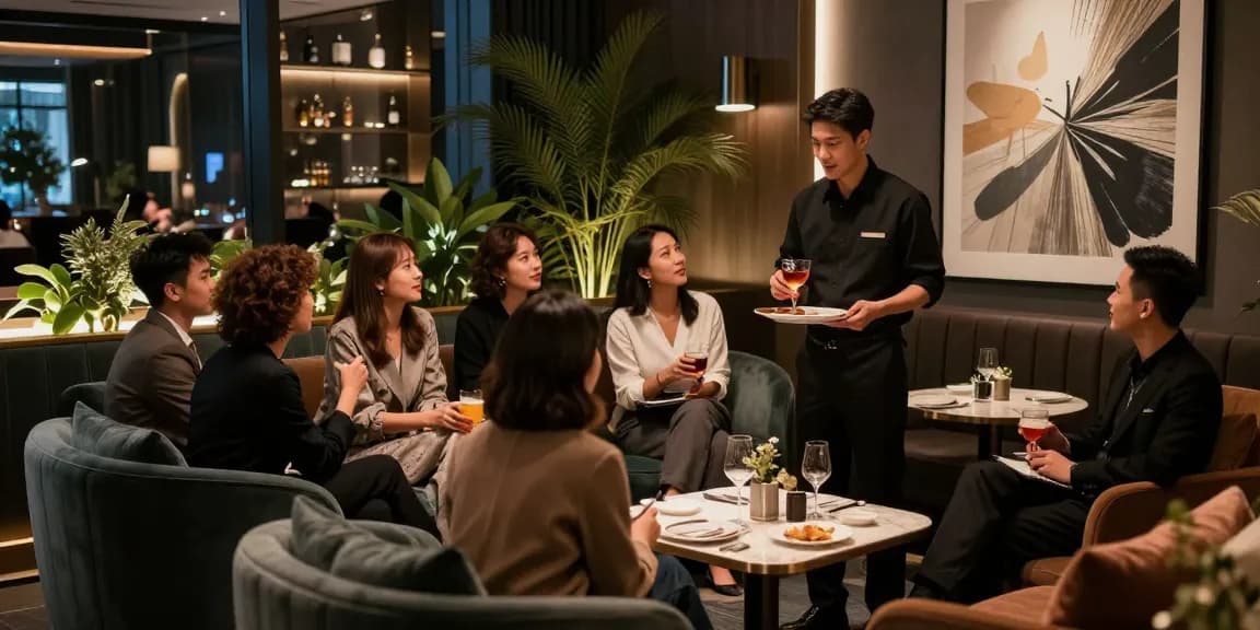 강남블랜딩에서 제공하는 고급스러운 분위기의 사교 공간