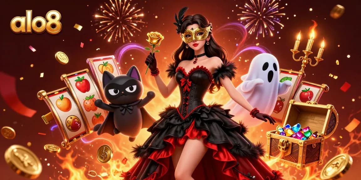 Experience stunning slot games and magical fantasies with alo8's vibrant characters in action.
