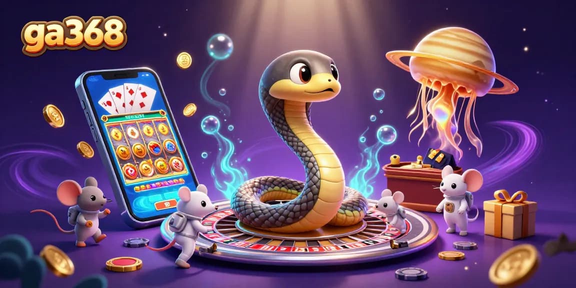 Experience thrilling bets with ga368 as astronaut mice wager around a cosmic roulette wheel!