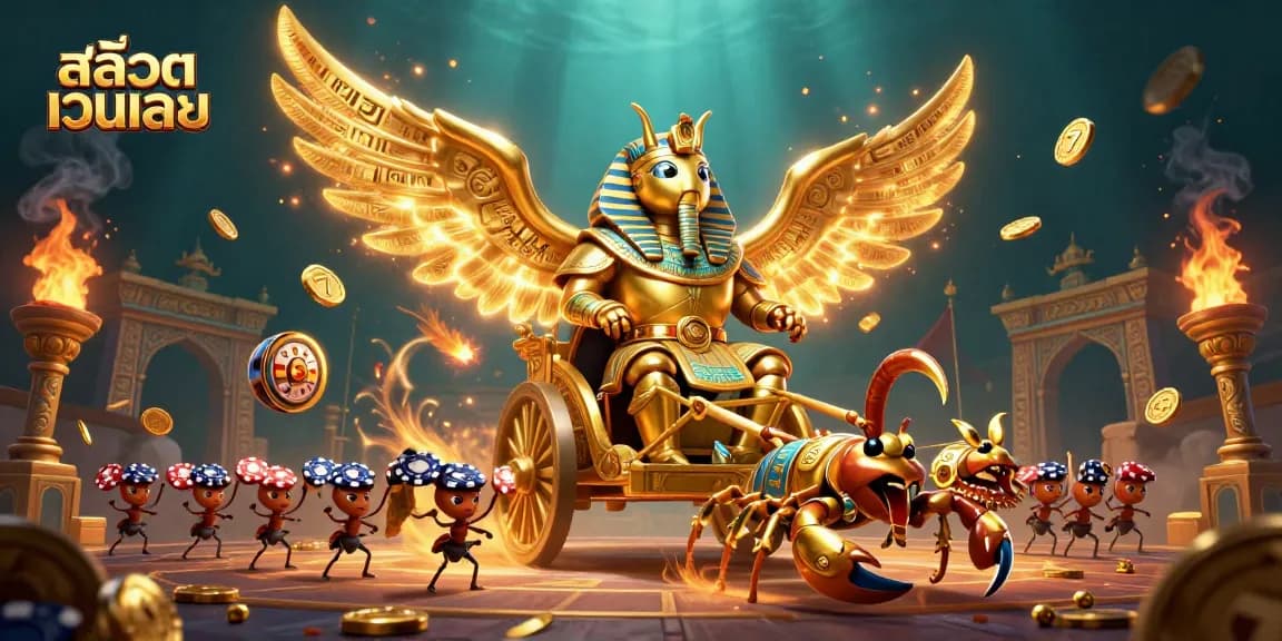 Experience excitement with สล็อตเว็บตรง as golden scarab heroes navigate thrilling slot adventures!