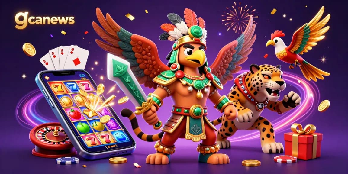 Engage in thrilling casino action with gcanews as Aztec warriors and lively slot games unite.