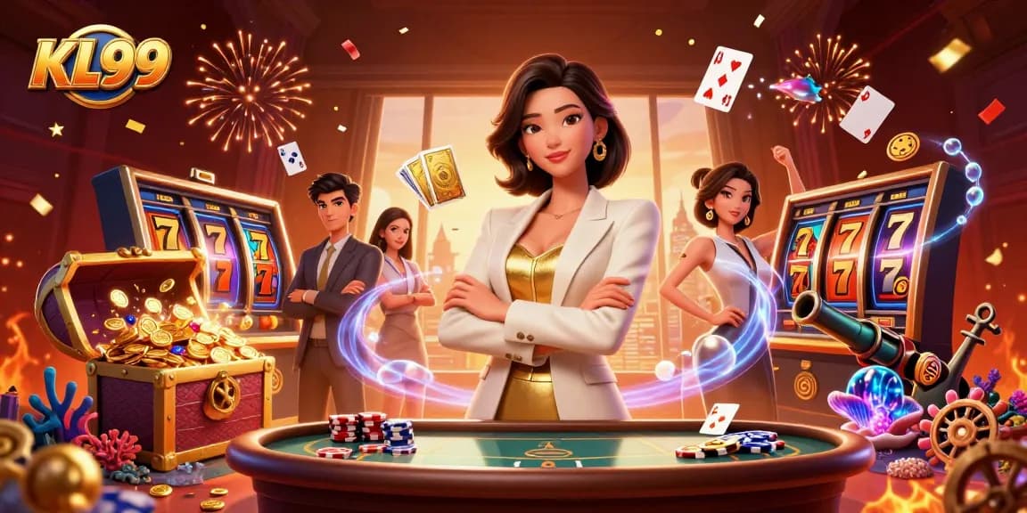 Experience KL99’s thrilling jackpot atmosphere with dynamic casino elements and vibrant energy.