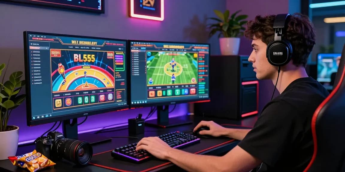 Immerse in the online gaming world at https://bl555.solutions/ featuring vibrant casino graphics and a modern setup.