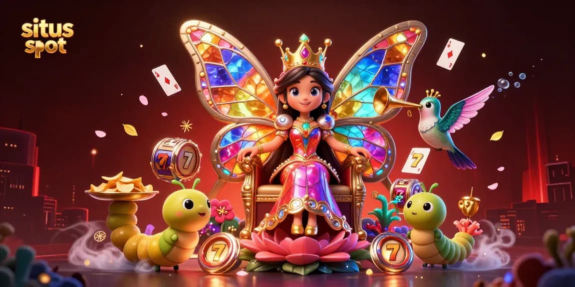 Engage with the exciting situs slot scene featuring vibrant characters and rich casino elements.