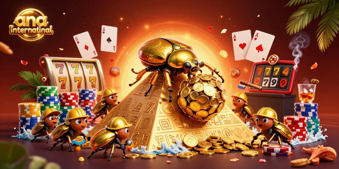 Experience exhilarating gameplay at ana-international with vibrant slot reels and colorful casino symbols.