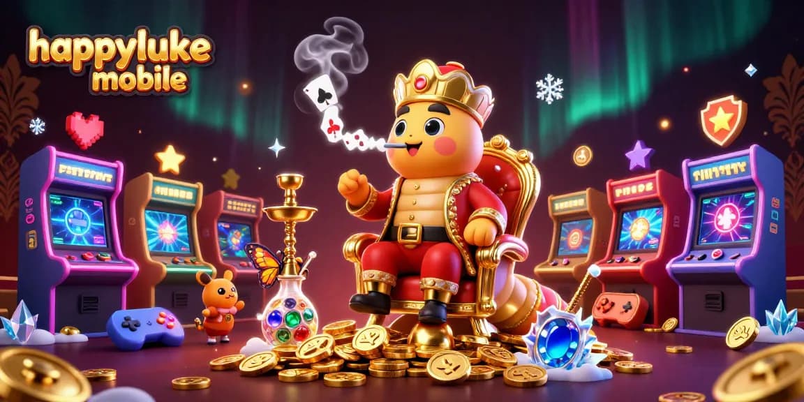 Experience thrilling wins with happyluke mobile, as vibrant game elements and characters come alive!