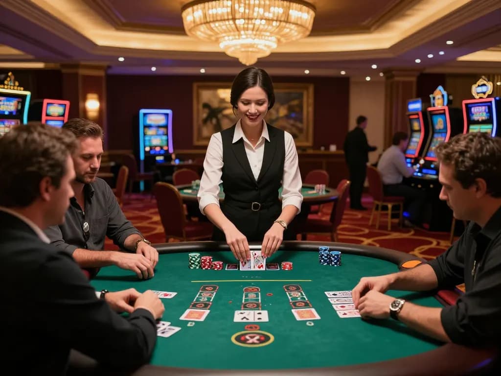 Players enjoying a thrilling blackjack game at Jili707, showcasing excitement and strategy.