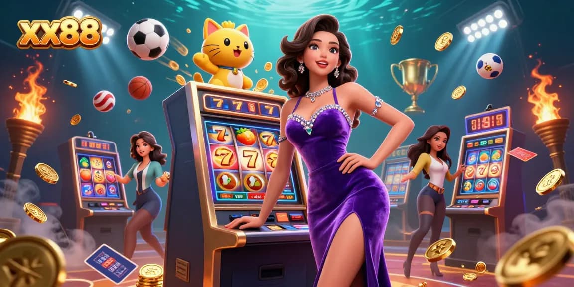 Spin to win at xx88 with stunning visuals of jackpots and vibrant casino excitement.