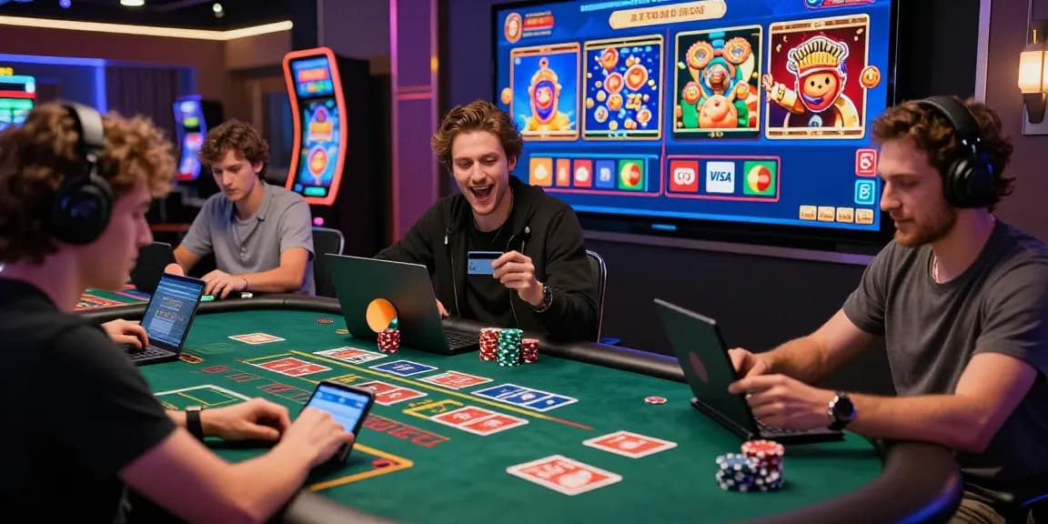 Online players using credit cards at casinos showcasing features from https://scoarch.org.uk, highlighting Visa and Mastercard.