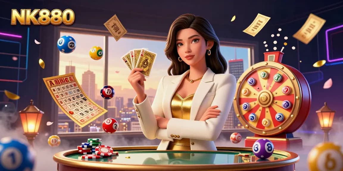 Engage with NK880 at a luxurious online casino featuring vibrant actions and captivating elements.