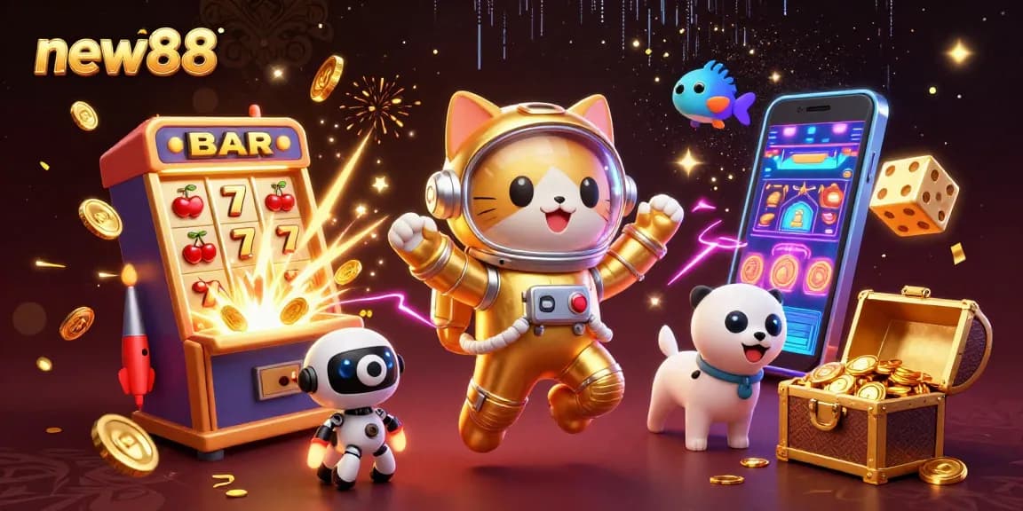 Play new88 and win big with thrilling slots and vibrant casino games in a mesmerizing 3D universe.