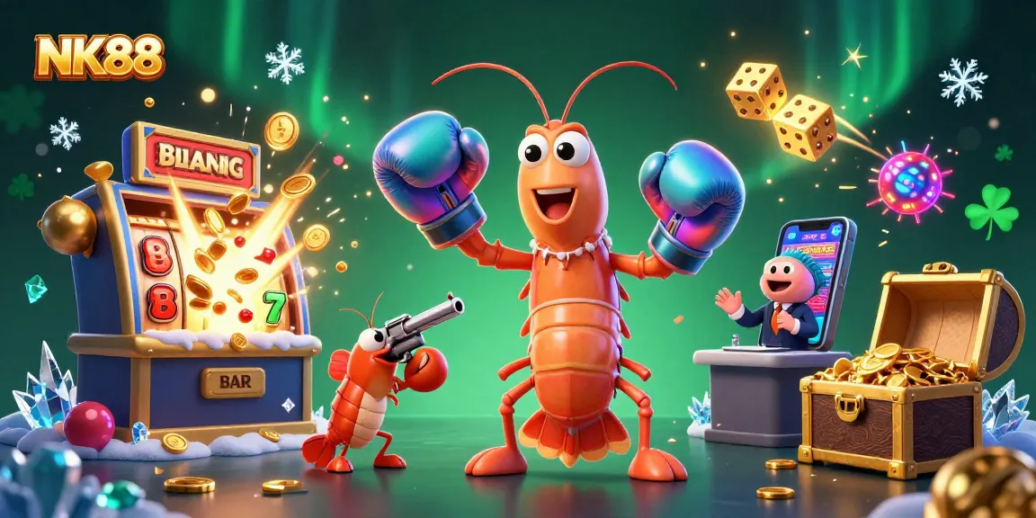 Engage with thrilling slots at NK88 featuring dynamic characters and vibrant casino elements.