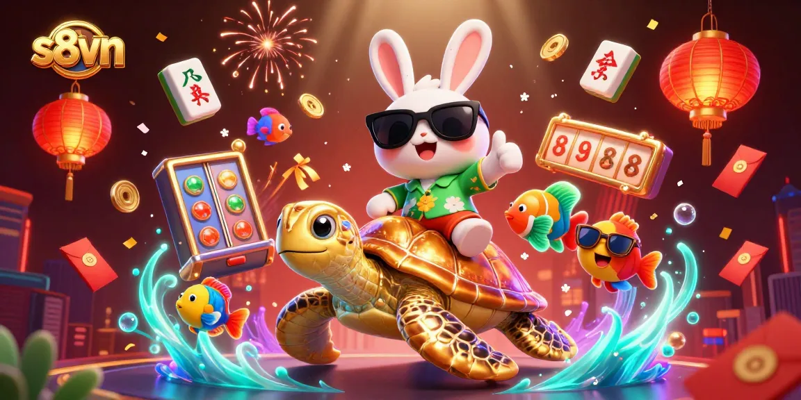 S8vn promotes winning strategies with vibrant casino characters and exciting slot elements.
