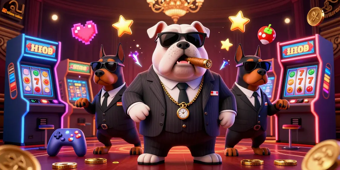 Experience the excitement of the au online casino with vibrant characters, games, and lucky symbols.