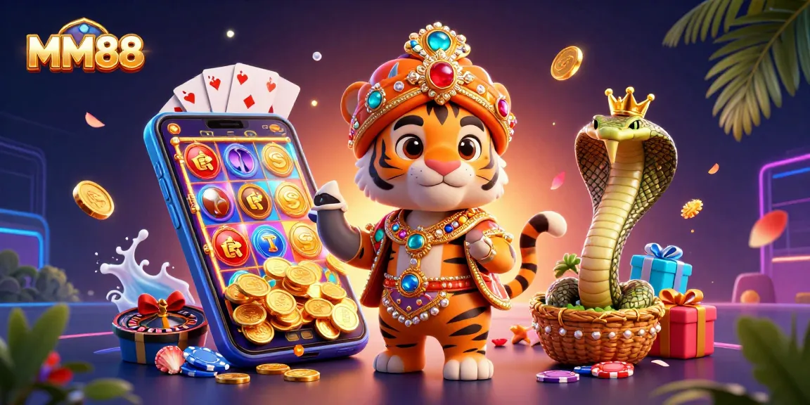 Engage in an exciting MM88 online casino adventure with 3D characters winning big!