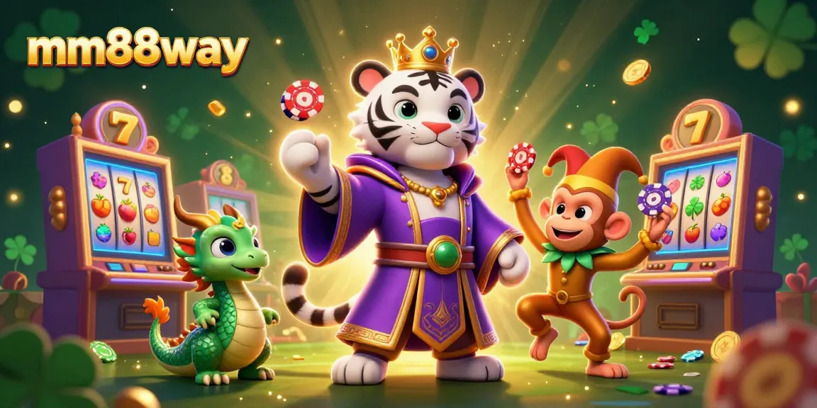Spin and win at mm88way with vibrant 3D slot games and enchanting characters in a casino paradise.