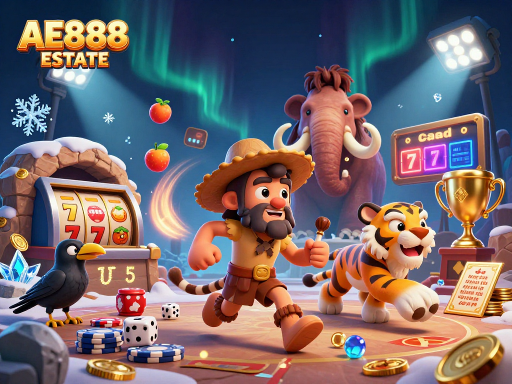 Place your bets at AE888 ESTATE with exciting slot reels and dazzling jackpots!