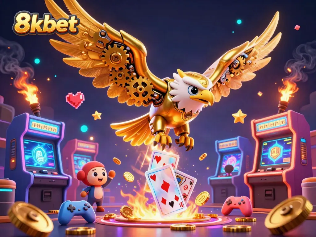 Experience thrilling gaming with 8xbet's vibrant casino scene featuring unique characters and dynamic elements.