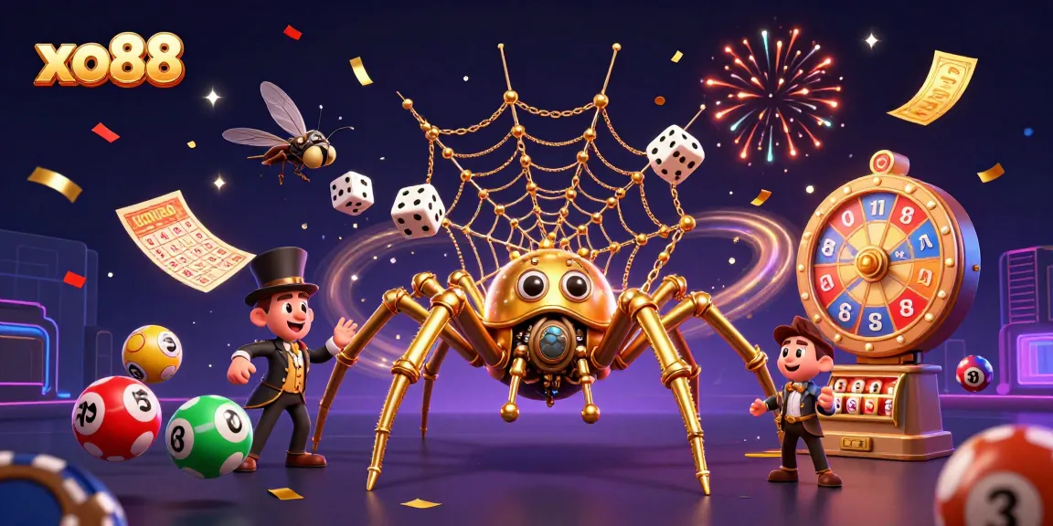 Engage with the thrilling world of xo88 as the steampunk spider crafts a winning web amidst dynamic casino elements.
