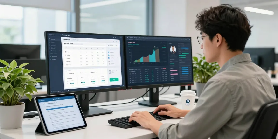AI-driven age verification system in a modern office showcasing compliance and analytics.
