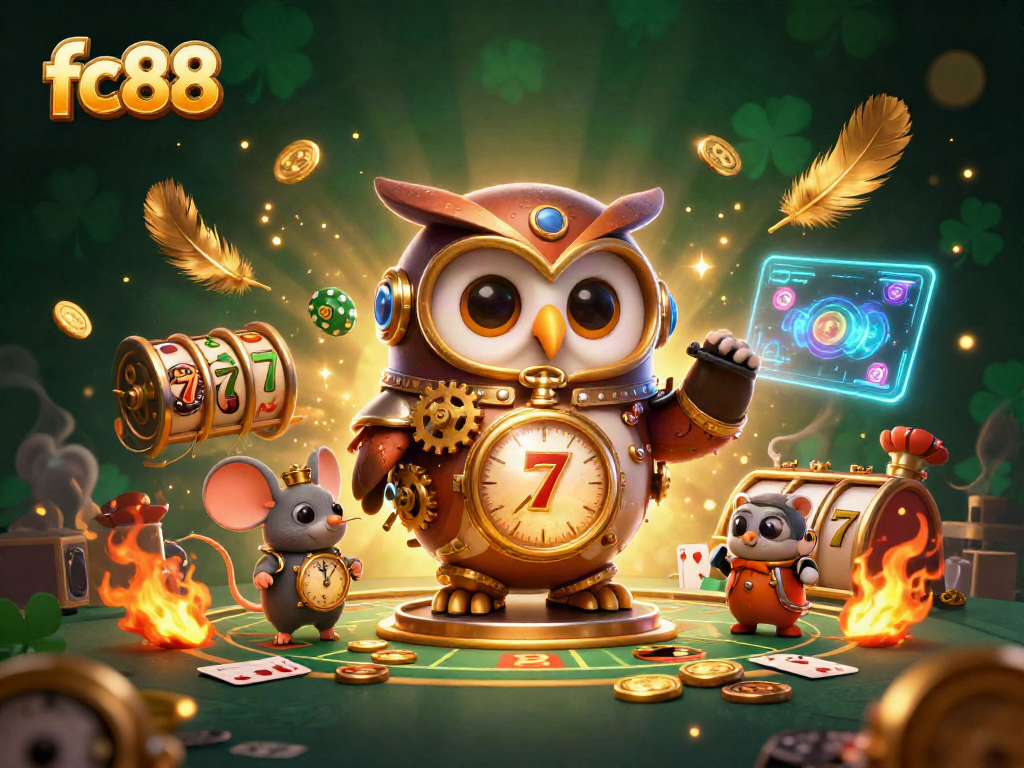 Hình ảnh minh họa trực quan cho fc88 với các yếu tố casino và trò chơi phong phú.