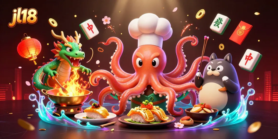 Experience exciting gameplay with jl18, featuring vibrant casino art and characters immersed in fun.