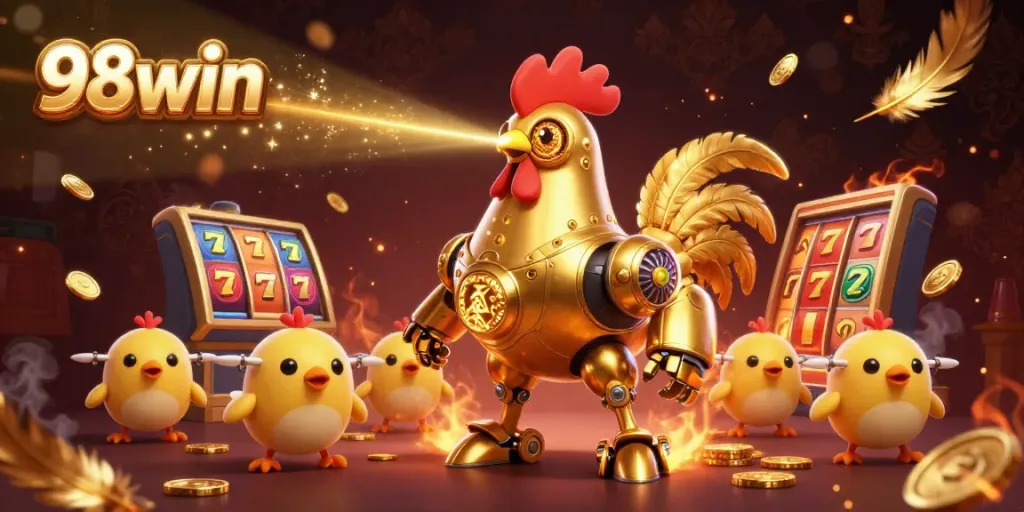 Engage with 98win's captivating casino scene featuring gold-laden adventures and thrilling gameplay.
