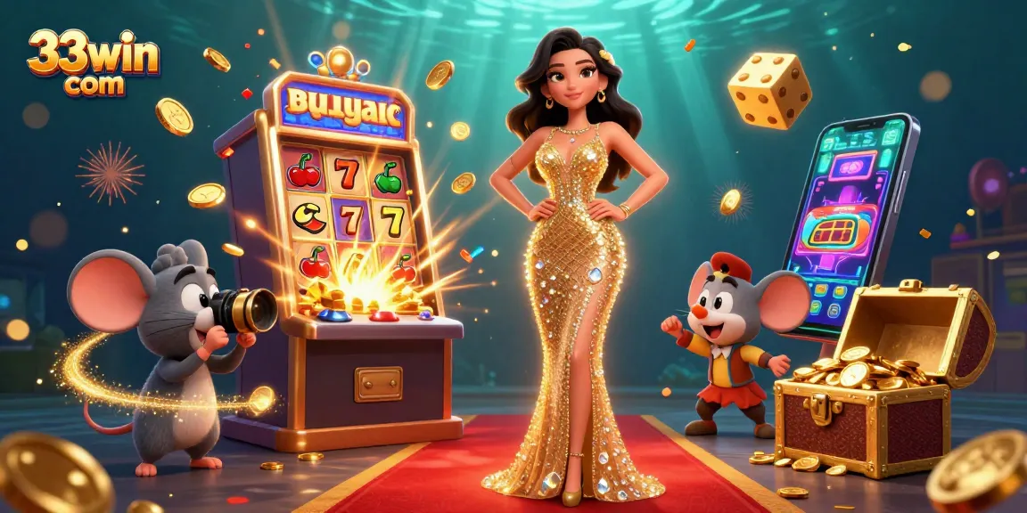 Experience the excitement of 33win com with vibrant casino scenes and lively characters.