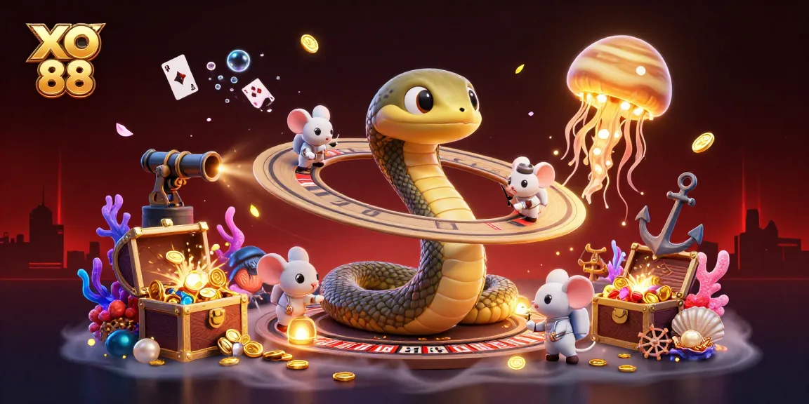 Experience the thrill of XO 88 with astronaut mice placing bets on a roulette wheel made of Saturn’s rings.
