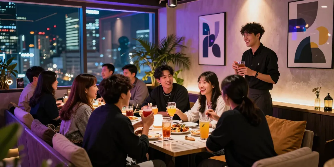 하루이야기, 강남 유흥알바 정보 공유하는 현대적인 도시 라운지 모습