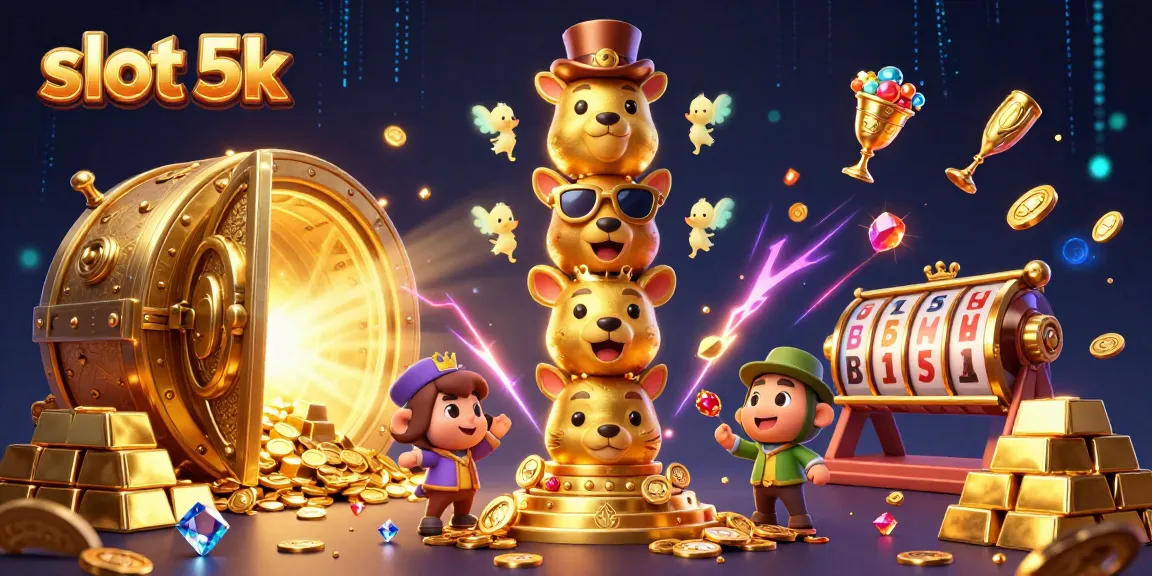 Engage in thrilling gameplay at slot 5k with vibrant treasures and dynamic casino elements.