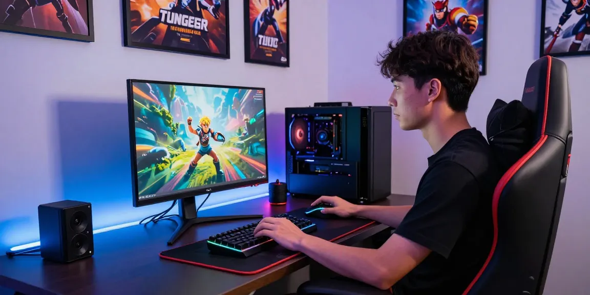 Engaging gaming setup featuring iwin logo and vibrant atmosphere, showcasing luxury online gaming experience.