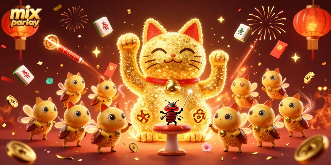 Engage in mix parlay betting with vibrant symbols and a magical atmosphere in this 3D illustration.
