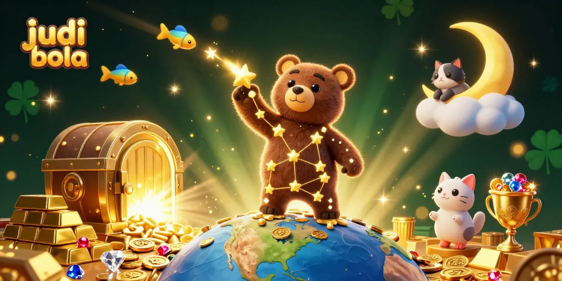 Engage in judi bola with vibrant illustrations showing sports betting excitement and wealth.