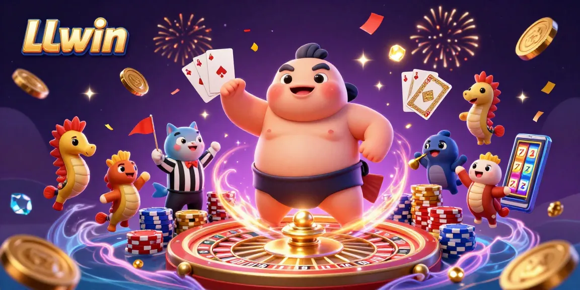Experience thrilling gameplay at LLwin with an underwater casino scene featuring colorful characters and dynamic game elements.