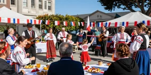 Community event celebrating Polish culture in San Francisco at https://www.sfpol.com/ with vibrant activities and traditional music.