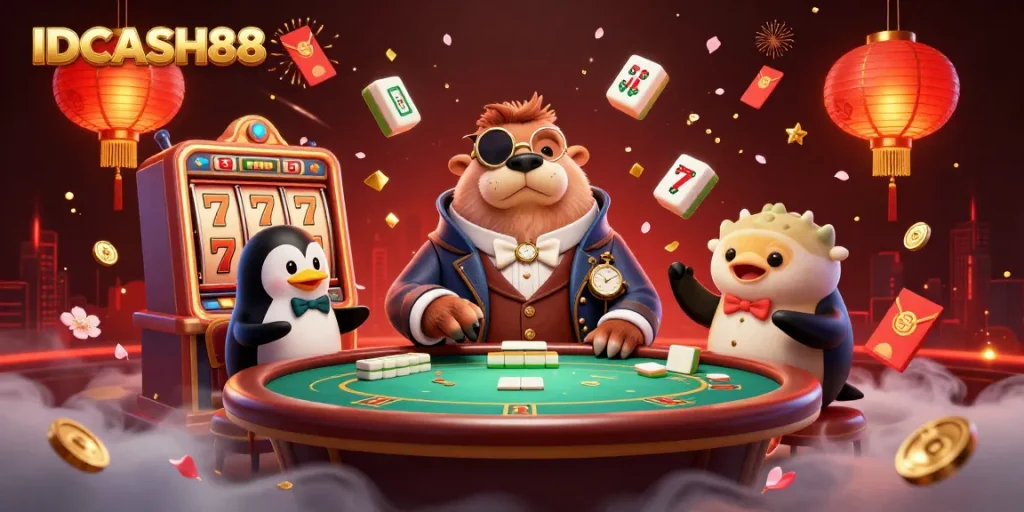 Engage with the thrilling experience of IDCASH88 at an underwater poker table, blending casino charm and creativity.