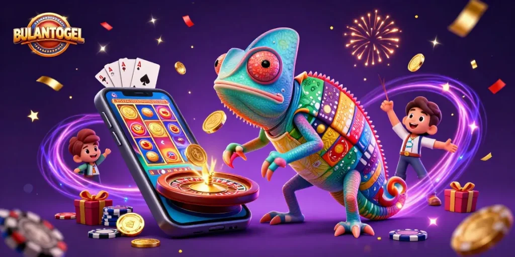 BULANTOGEL chameleon casino owner captivatingly engaging players with dynamic slot games and vibrant surprises.