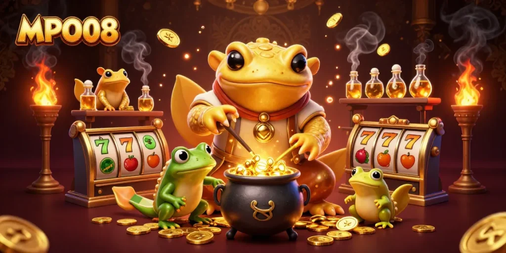 MPO08 delivers exhilarating slot gaming with golden alchemy in an interactive atmosphere.