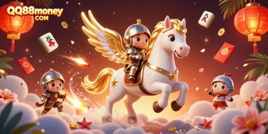 Experience thrilling moments at QQ88money COM with vibrant gaming elements and energetic character action.